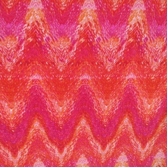 NWT Cocomo Plus Size 3X Pink & Orange Geo Print Pintuck Short Sleeve Top - Picture 5 of 7